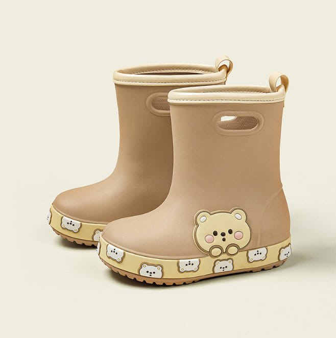 Miso - Korean Children Fashion - #kidsstore - Bear Rainboots - 3