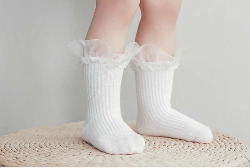 Miso - Korean Children Fashion - #littlefashionista - Sha Frill Socks - 5