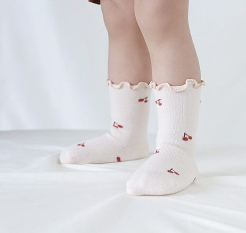 Miso - Korean Children Fashion - #Kfashion4kids - Flower Shirring Socks - 4