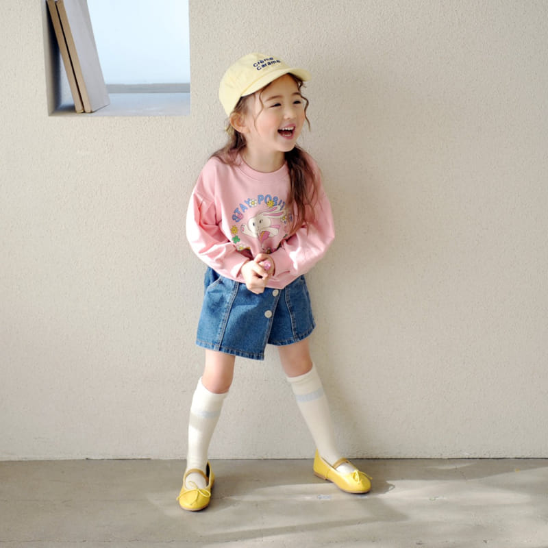 Momo Ann - Korean Children Fashion - #Kfashion4kids - Flower Rabbit Sweatshirt - 7