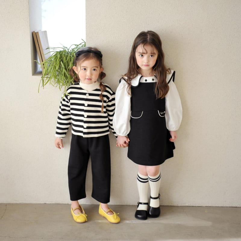 Momo Ann - Korean Children Fashion - #childofig - Wide Black Pants - 5