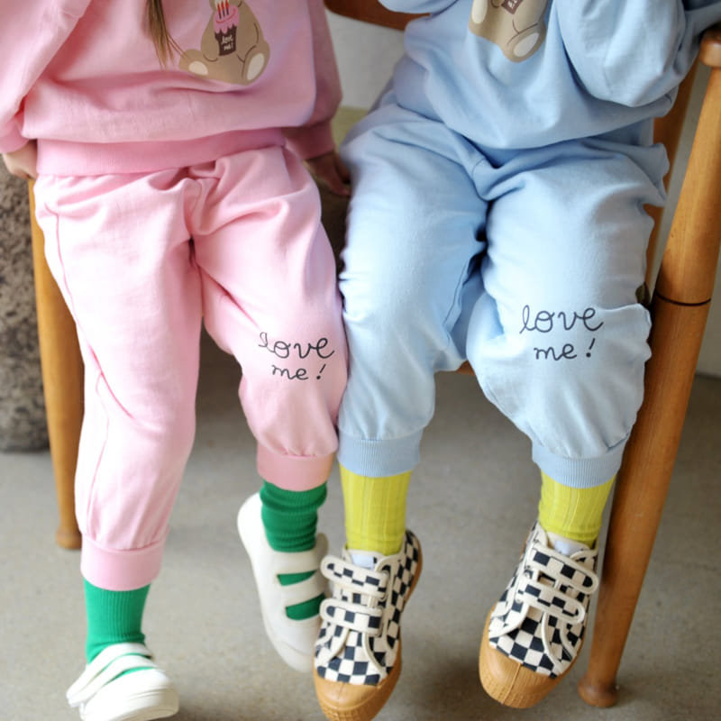 Momo Ann - Korean Children Fashion - #childofig - Teddy Top Bottom Set - 3