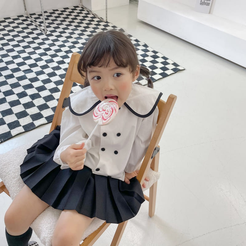 Momo Ann - Korean Children Fashion - #childofig - Black Wrinkle Skirt Pants - 3
