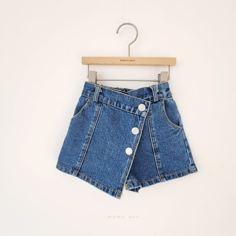 Momo Ann - Korean Children Fashion - #childofig - Denim Wrap Shorts