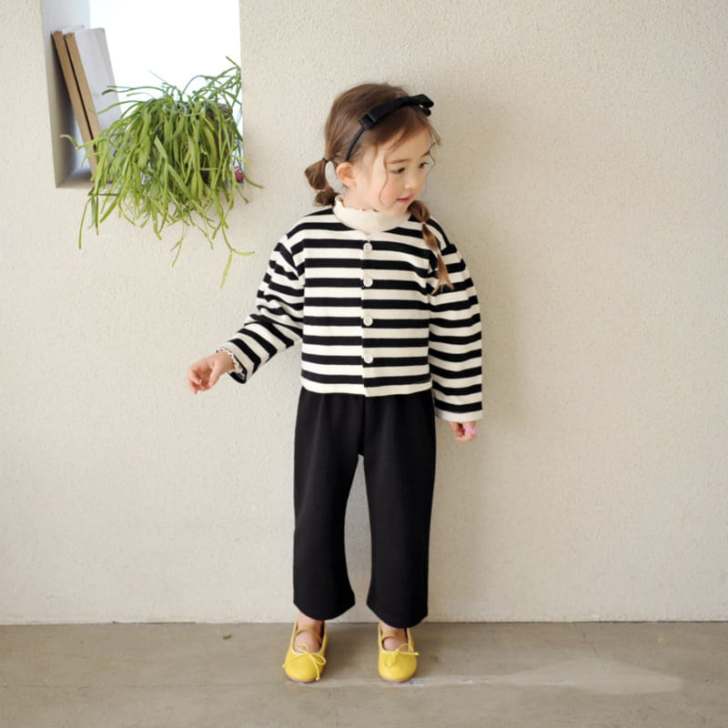 Momo Ann - Korean Children Fashion - #childrensboutique - Wide Black Pants - 6