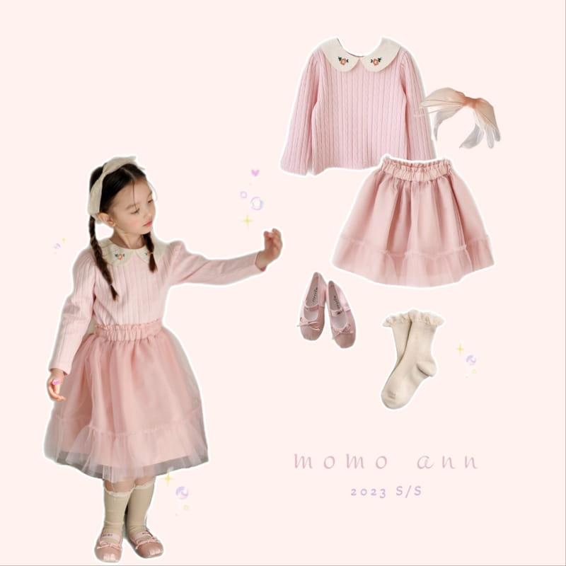 Momo Ann - Korean Children Fashion - #childrensboutique - Roa Collar Tee