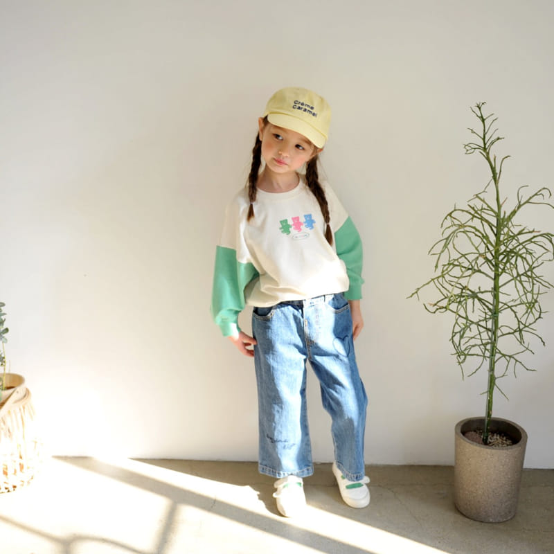 Momo Ann - Korean Children Fashion - #designkidswear - Heart Embroidery Jeans - 9