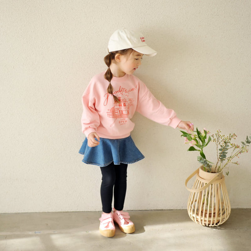 Momo Ann - Korean Children Fashion - #designkidswear - Plare Denim Skirt Leggings - 3