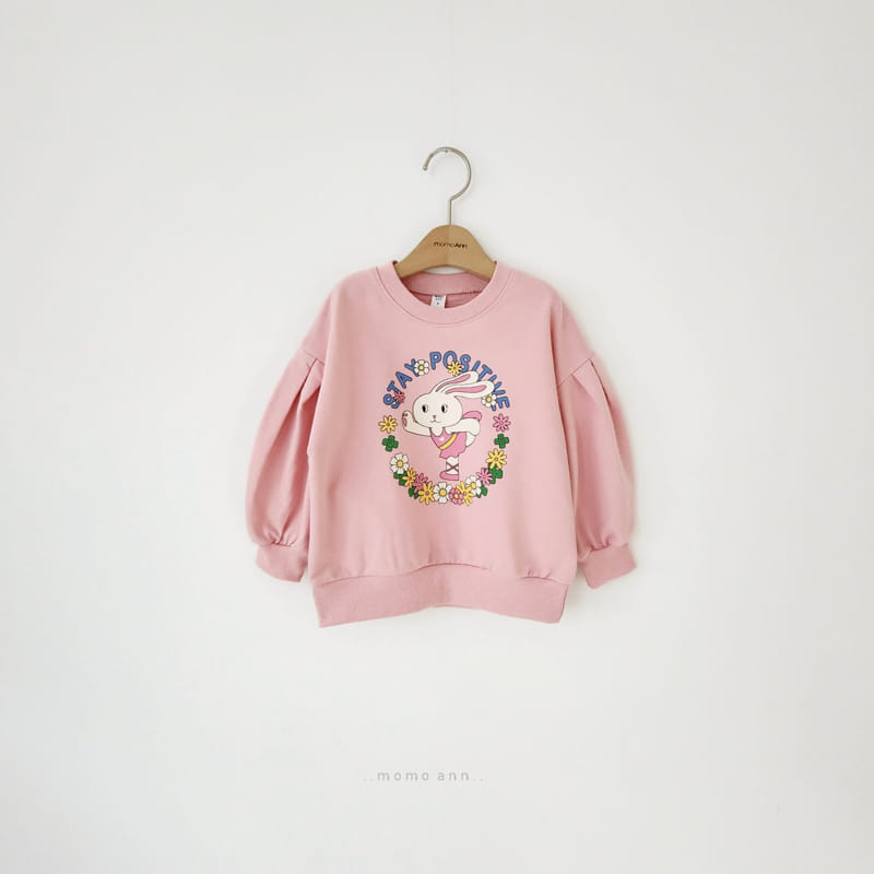 Momo Ann - Korean Children Fashion - #designkidswear - Flower Rabbit Sweatshirt