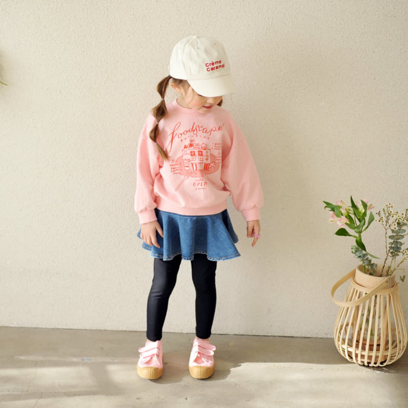 Momo Ann - Korean Children Fashion - #designkidswear - Plare Denim Skirt Leggings - 4