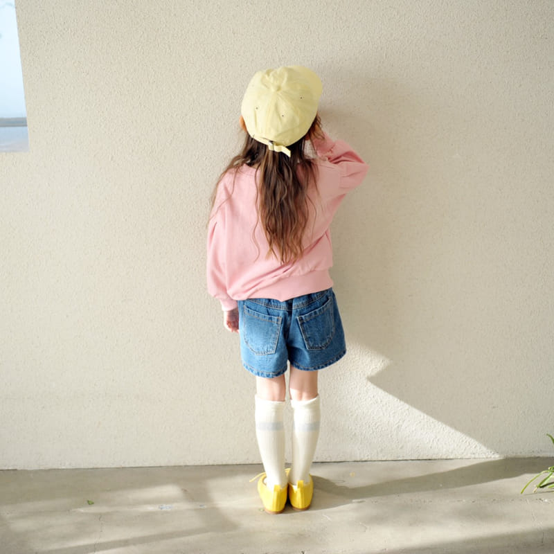 Momo Ann - Korean Children Fashion - #fashionkids - Denim Wrap Shorts - 5