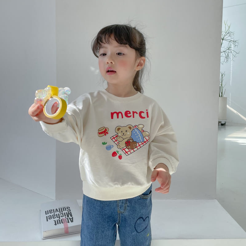 Momo Ann - Korean Children Fashion - #kidsshorts - Picnic Sweatshirt - 2
