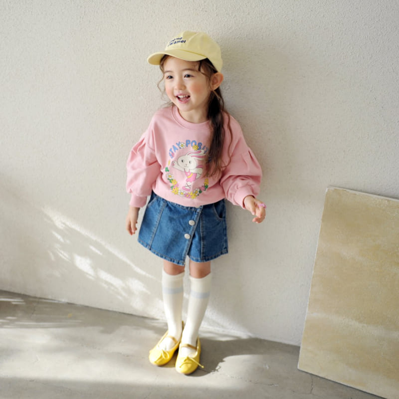 Momo Ann - Korean Children Fashion - #fashionkids - Flower Rabbit Sweatshirt - 4