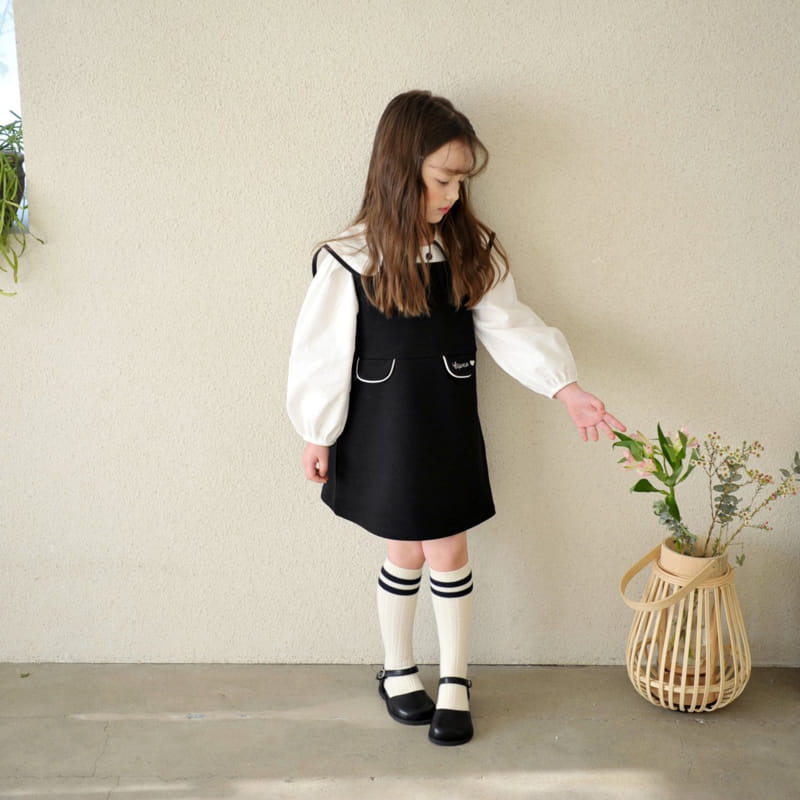 Momo Ann - Korean Children Fashion - #kidsshorts - Simple One-piece - 3