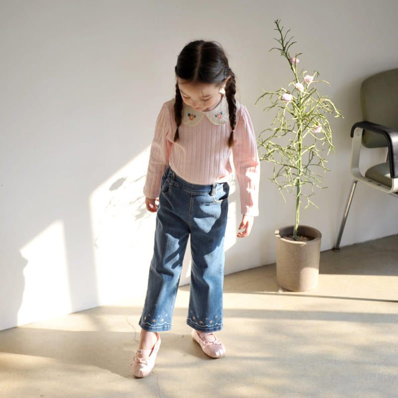 Momo Ann - Korean Children Fashion - #kidsstore - Roa Collar Tee - 6