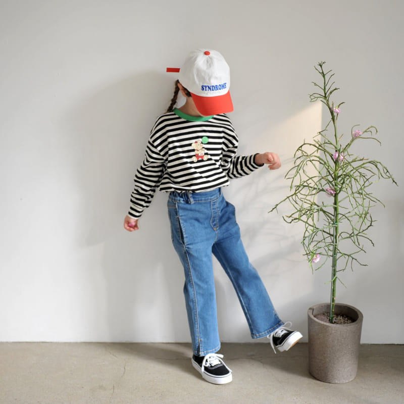 Momo Ann - Korean Children Fashion - #kidzfashiontrend - Slit Jeans - 2