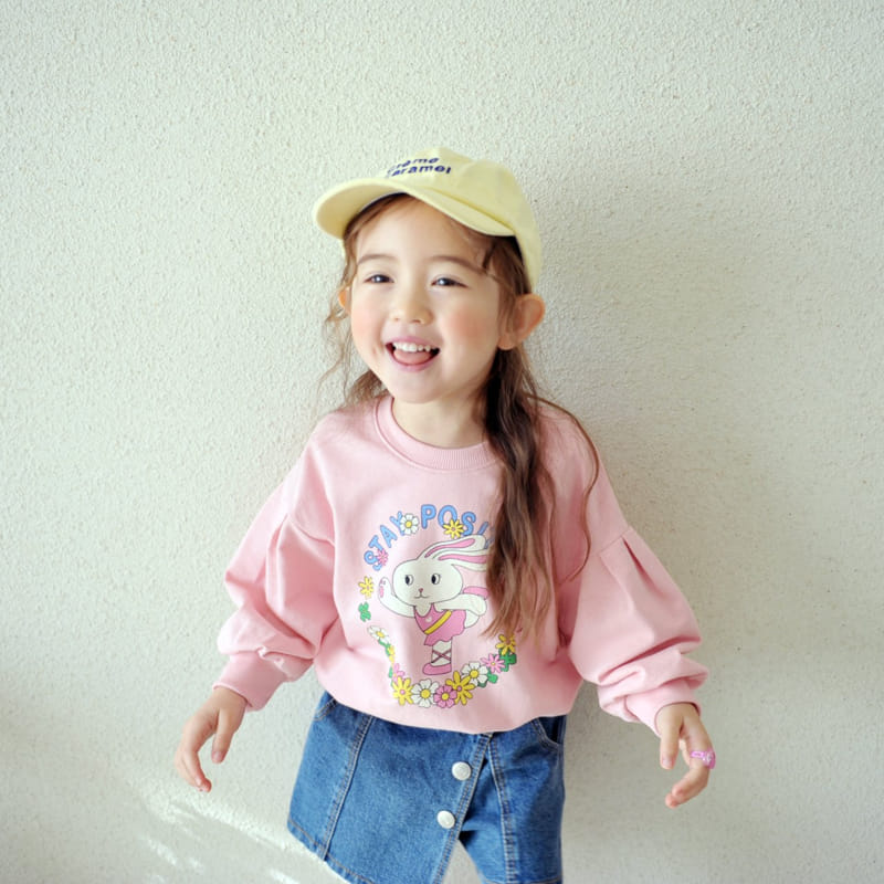 Momo Ann - Korean Children Fashion - #kidzfashiontrend - Flower Rabbit Sweatshirt - 6
