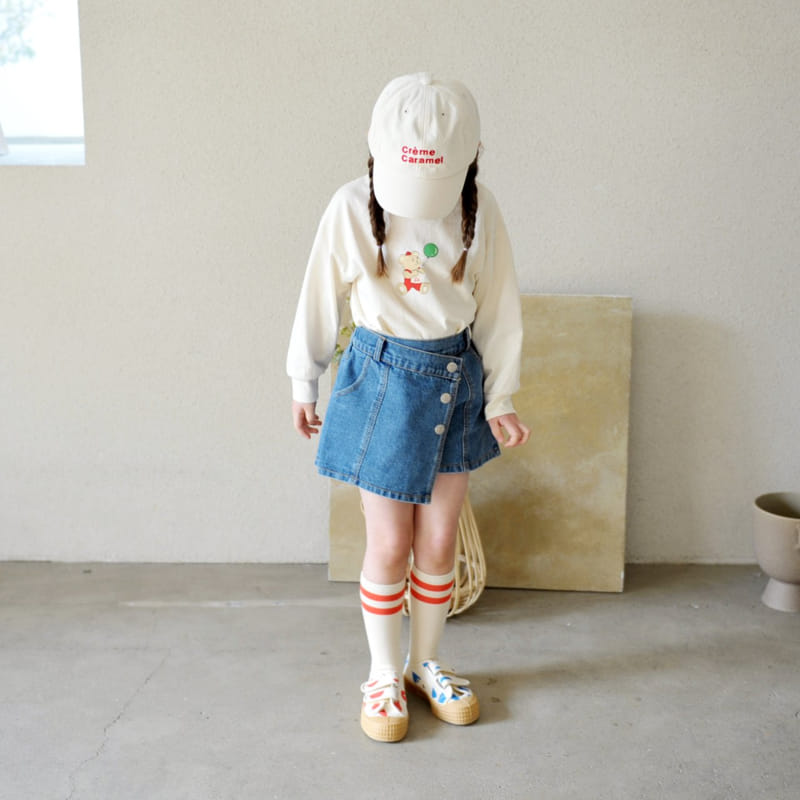 Momo Ann - Korean Children Fashion - #magicofchildhood - Denim Wrap Shorts - 11