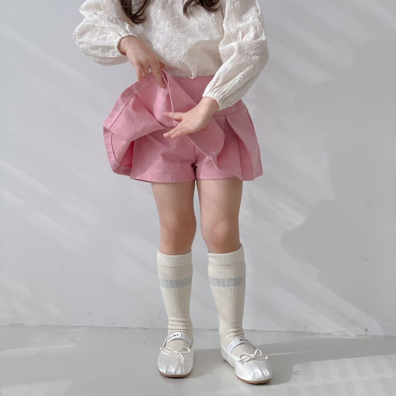 Momo Ann - Korean Children Fashion - #minifashionista - Wrinkle Skirt Pants - 11