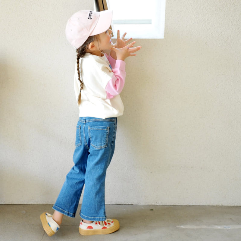 Momo Ann - Korean Children Fashion - #prettylittlegirls - Denim Bootscut Pants - 5
