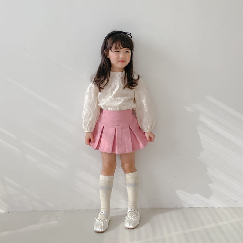 Momo Ann - Korean Children Fashion - #prettylittlegirls - Wrinkle Skirt Pants - 12