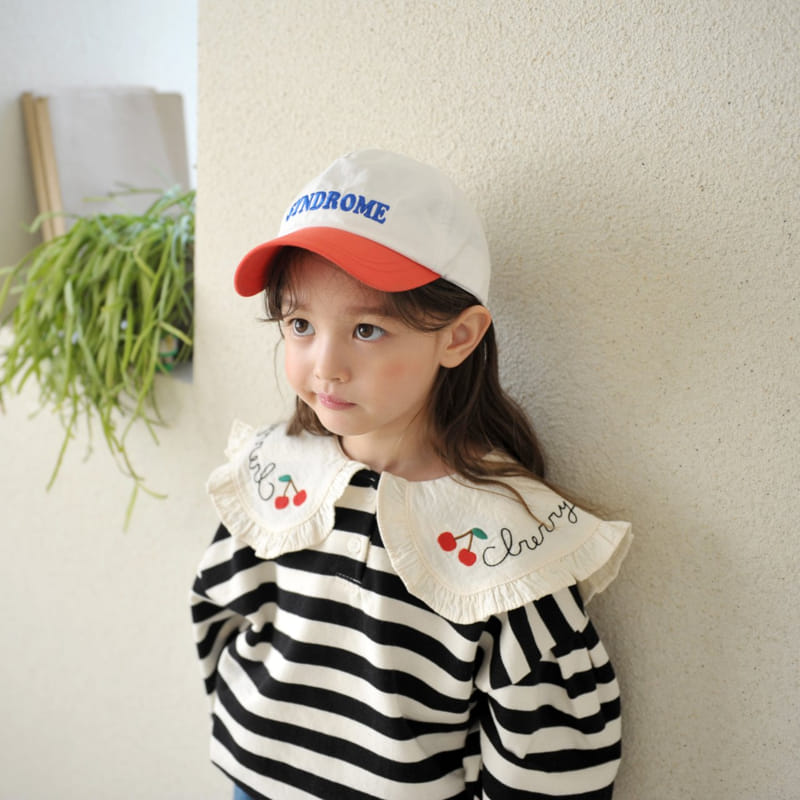 Momo Ann - Korean Children Fashion - #stylishchildhood - Cherry Collar Sweatshirt - 2