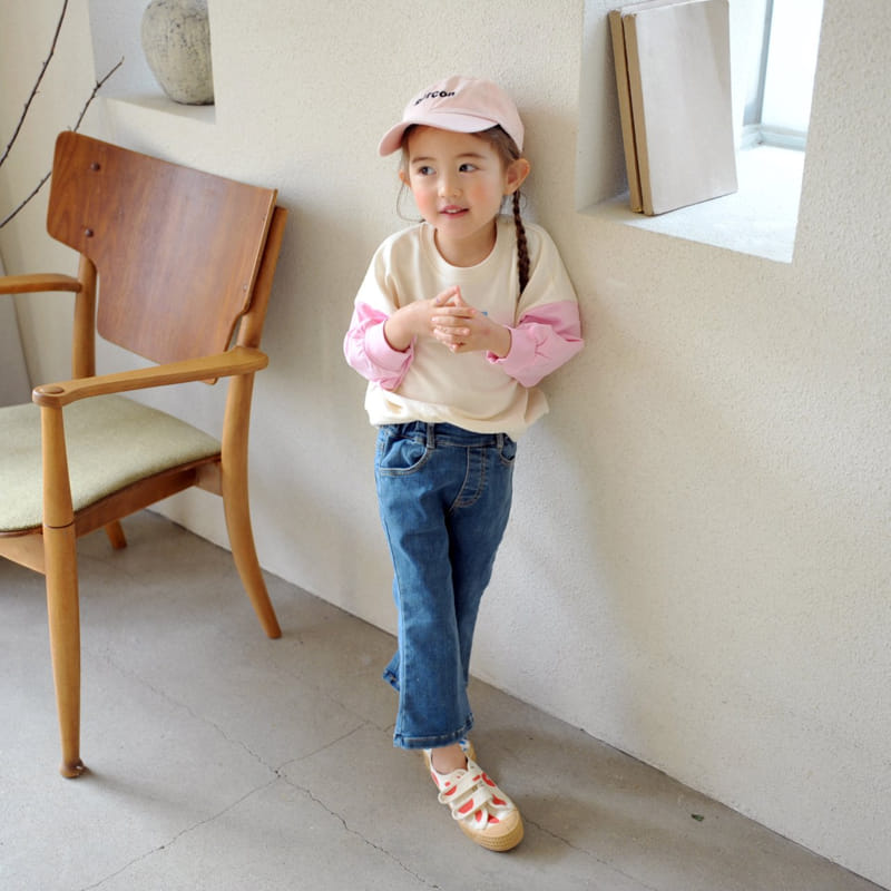 Momo Ann - Korean Children Fashion - #todddlerfashion - Denim Bootscut Pants - 6