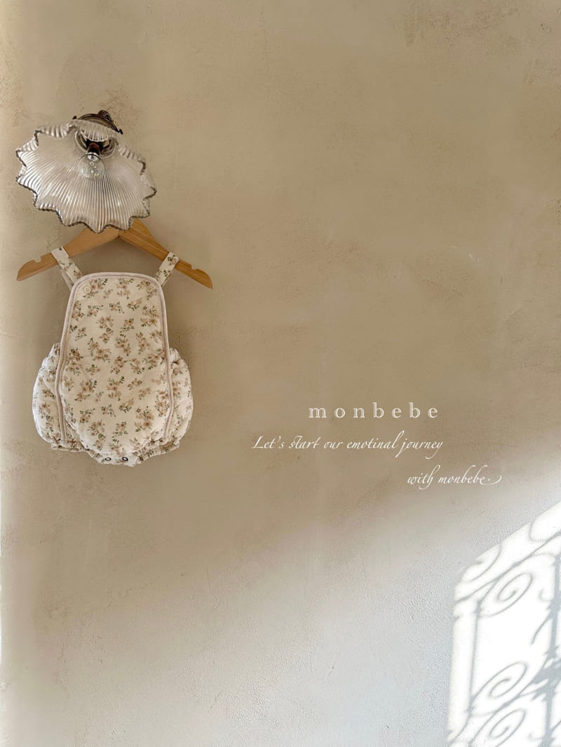 Monbebe - Korean Baby Fashion - #babywear - Flower Bonding Bodysuit - 3