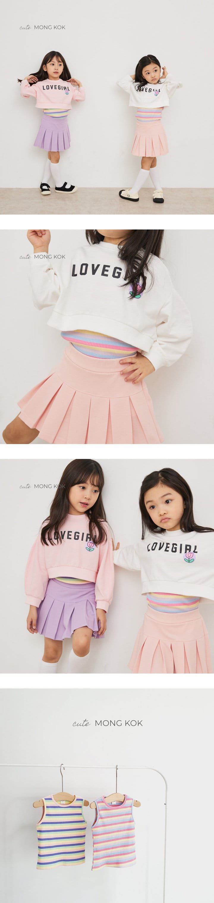 Mong Kok - Korean Children Fashion - #stylishchildhood - Stripes Sleeveless