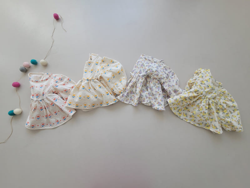 Moran - Korean Baby Fashion - #onlinebabyboutique - Cuty Bloomer Top Bottom Set
