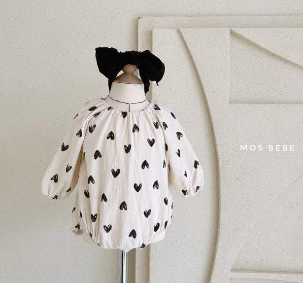 Mos Bebe - Korean Baby Fashion - #babyboutique - Bebe Heart Jelly Bodysuit - 12