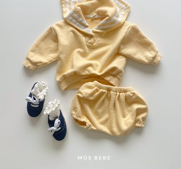 Mos Bebe - Korean Baby Fashion - #babyboutique - Bebe Sailor Top Bottom Set - 7