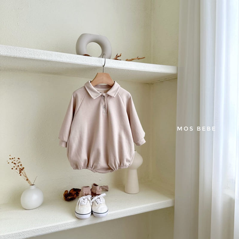 Mos Bebe - Korean Baby Fashion - #babyootd - Basic Collar Bodysuit - 2