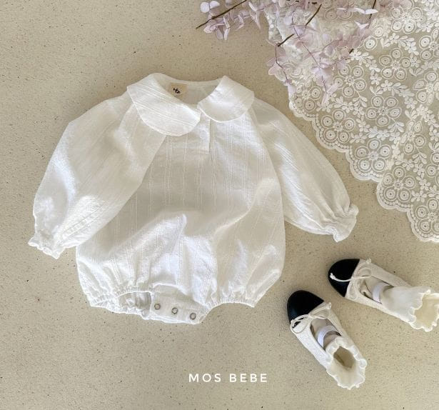 Mos Bebe - Korean Baby Fashion - #babyoutfit - Biangca Collar Bodysuit - 9