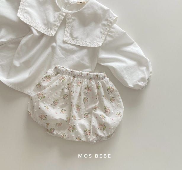 Mos Bebe - Korean Baby Fashion - #babyootd - Bebe Lace Blouse - 4
