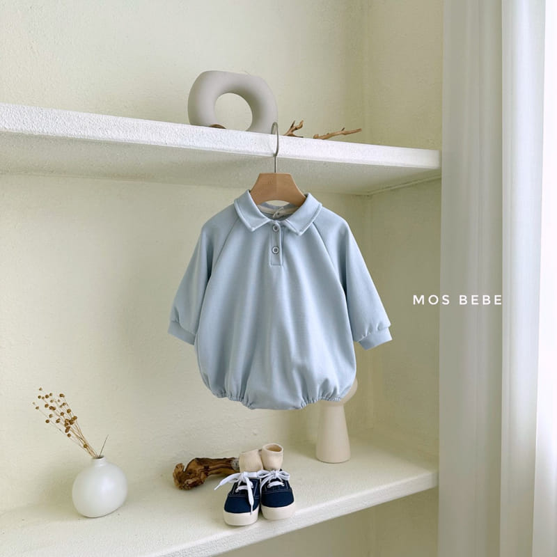 Mos Bebe - Korean Baby Fashion - #babywear - Basic Collar Bodysuit - 5
