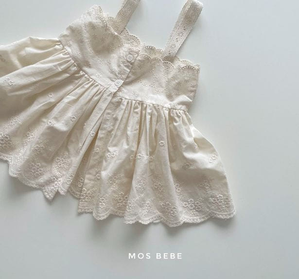 Mos Bebe - Korean Baby Fashion - #onlinebabyboutique - Bebe Lace Bustier - 8