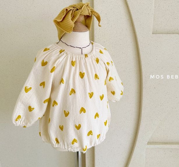 Mos Bebe - Korean Baby Fashion - #onlinebabyshop - Bebe Heart Jelly Bodysuit - 11