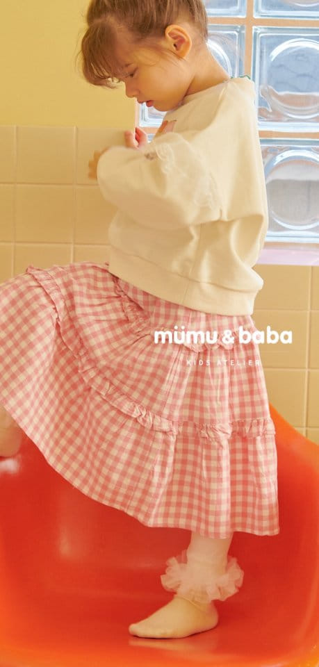Mumunbaba - Korean Children Fashion - #Kfashion4kids - Katy Check Long Skirt - 11