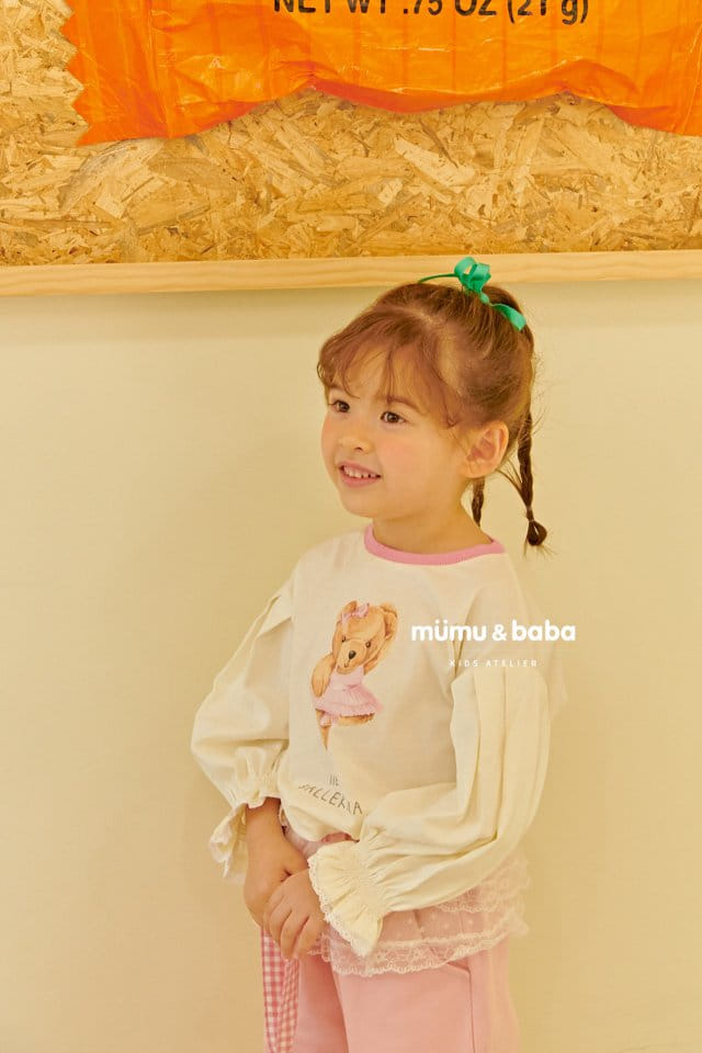 Mumunbaba - Korean Children Fashion - #Kfashion4kids - Bear Ballerina Tee