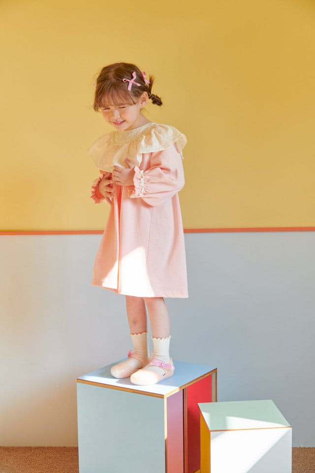 Mumunbaba - Korean Children Fashion - #childofig - Cream Lace One-piece - 5