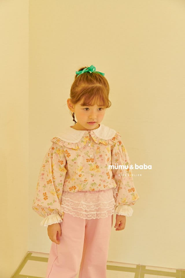 Mumunbaba - Korean Children Fashion - #childofig - Shabet Flower Blouse - 5