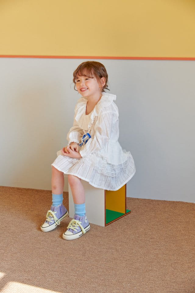 Mumunbaba - Korean Children Fashion - #childofig - Marian White Skirt - 4