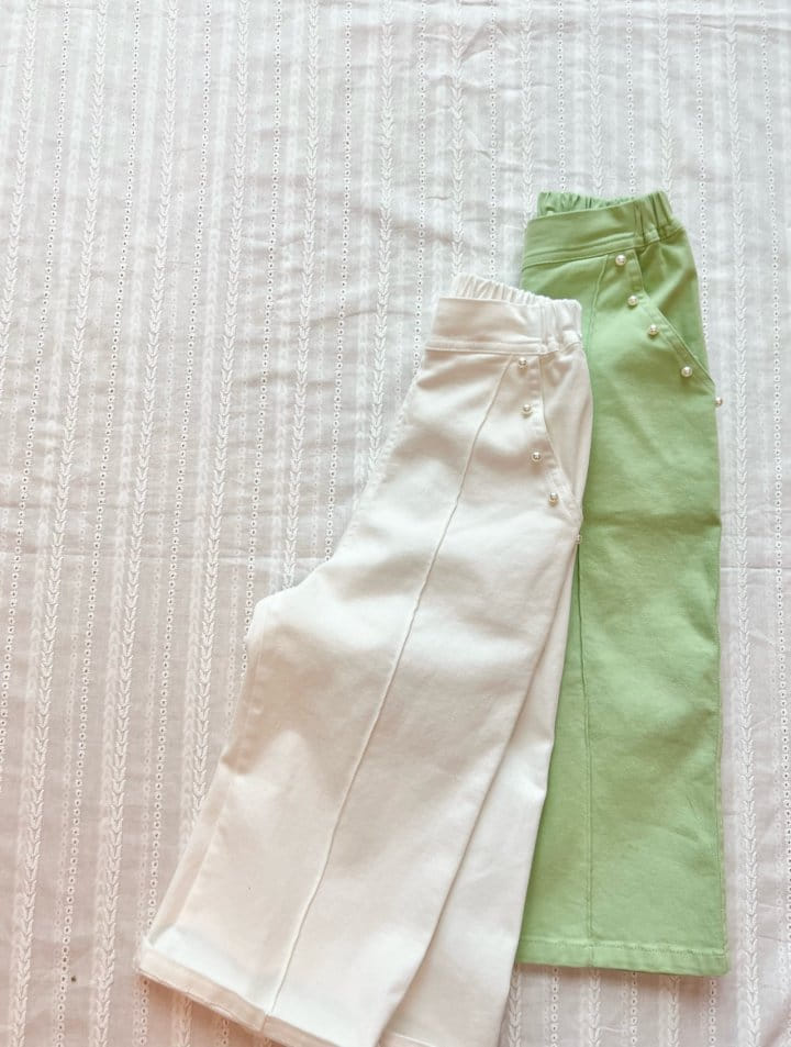 Mumunbaba - Korean Children Fashion - #childrensboutique - Jane Pearl Span Pants - 2