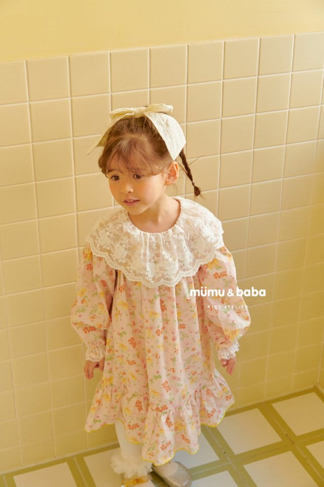 Mumunbaba - Korean Children Fashion - #childrensboutique - Shabet Flower One-pice - 2