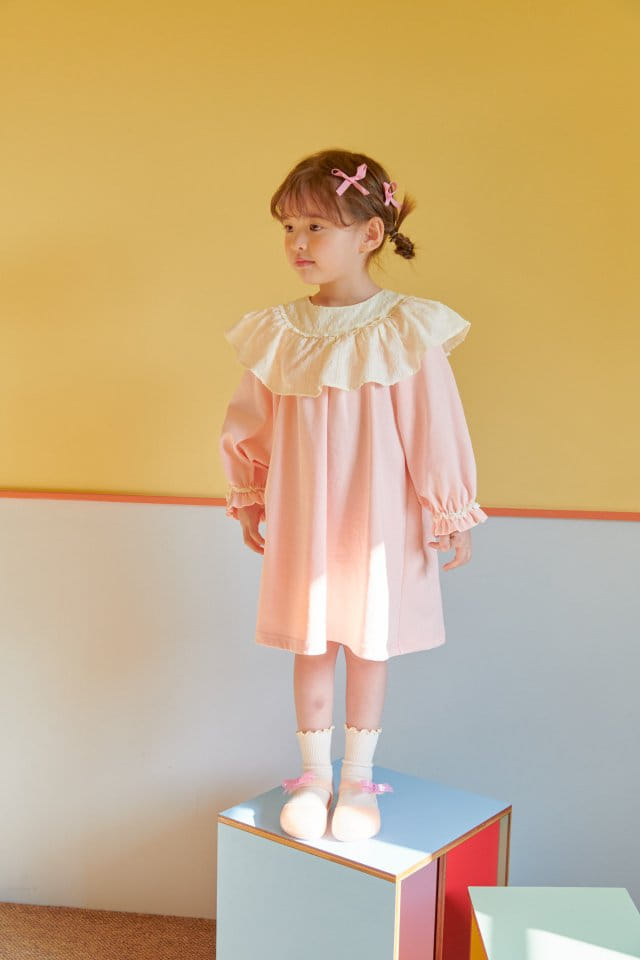 Mumunbaba - Korean Children Fashion - #designkidswear - Cream Lace One-piece - 7