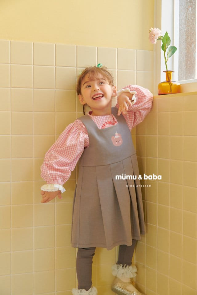 Mumunbaba - Korean Children Fashion - #designkidswear - Net Wrinkle One-piece - 7
