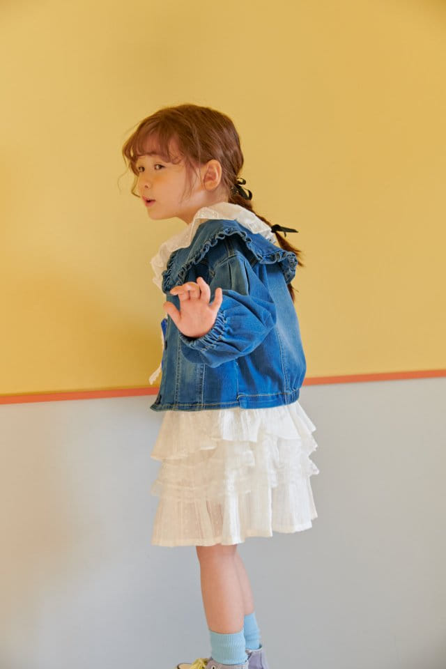 Mumunbaba - Korean Children Fashion - #designkidswear - Marian White Skirt - 6