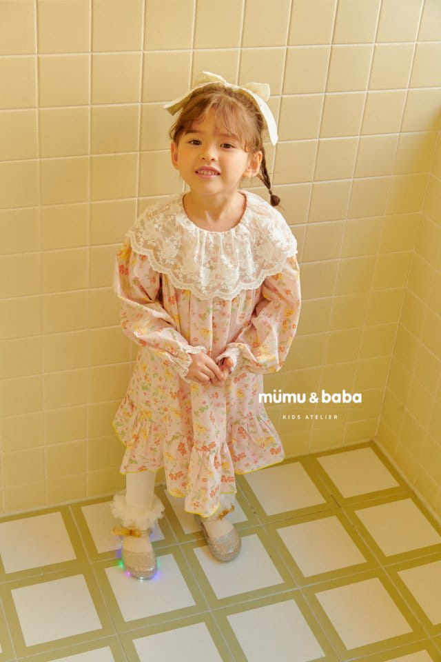 Mumunbaba - Korean Children Fashion - #designkidswear - Shabet Flower One-pice - 3