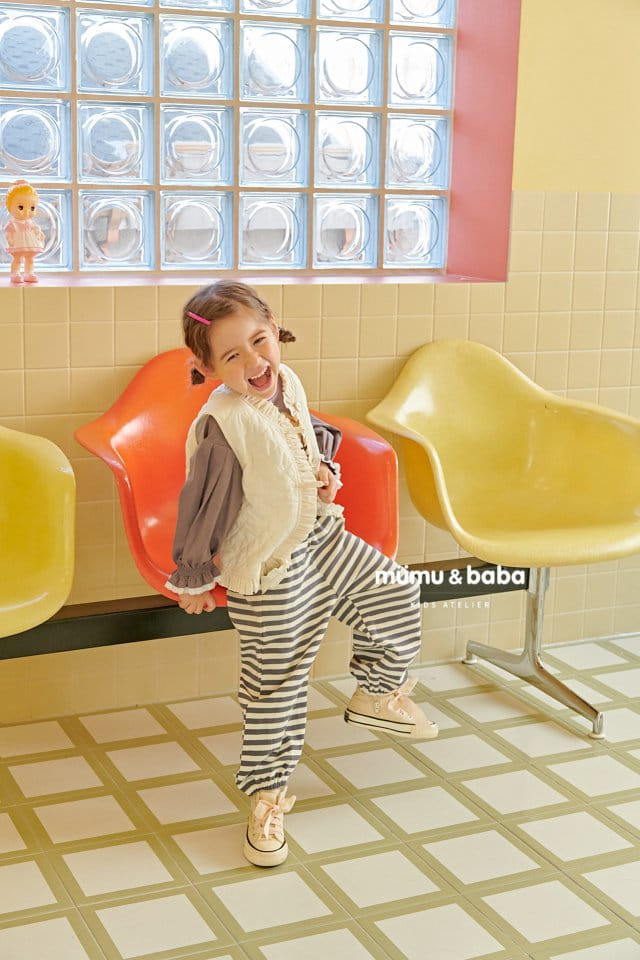 Mumunbaba - Korean Children Fashion - #designkidswear - Shabet Frill Vest - 2